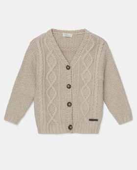 [MYLITTLECOZMO] Kids cable knit cardigan /Ivory [3Y, 4Y, 6Y, 8Y, 10Y]