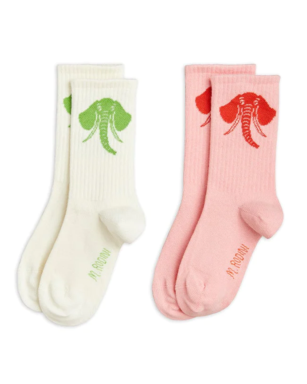 [ MINIRODINI ] Elephant socks 2-pack
