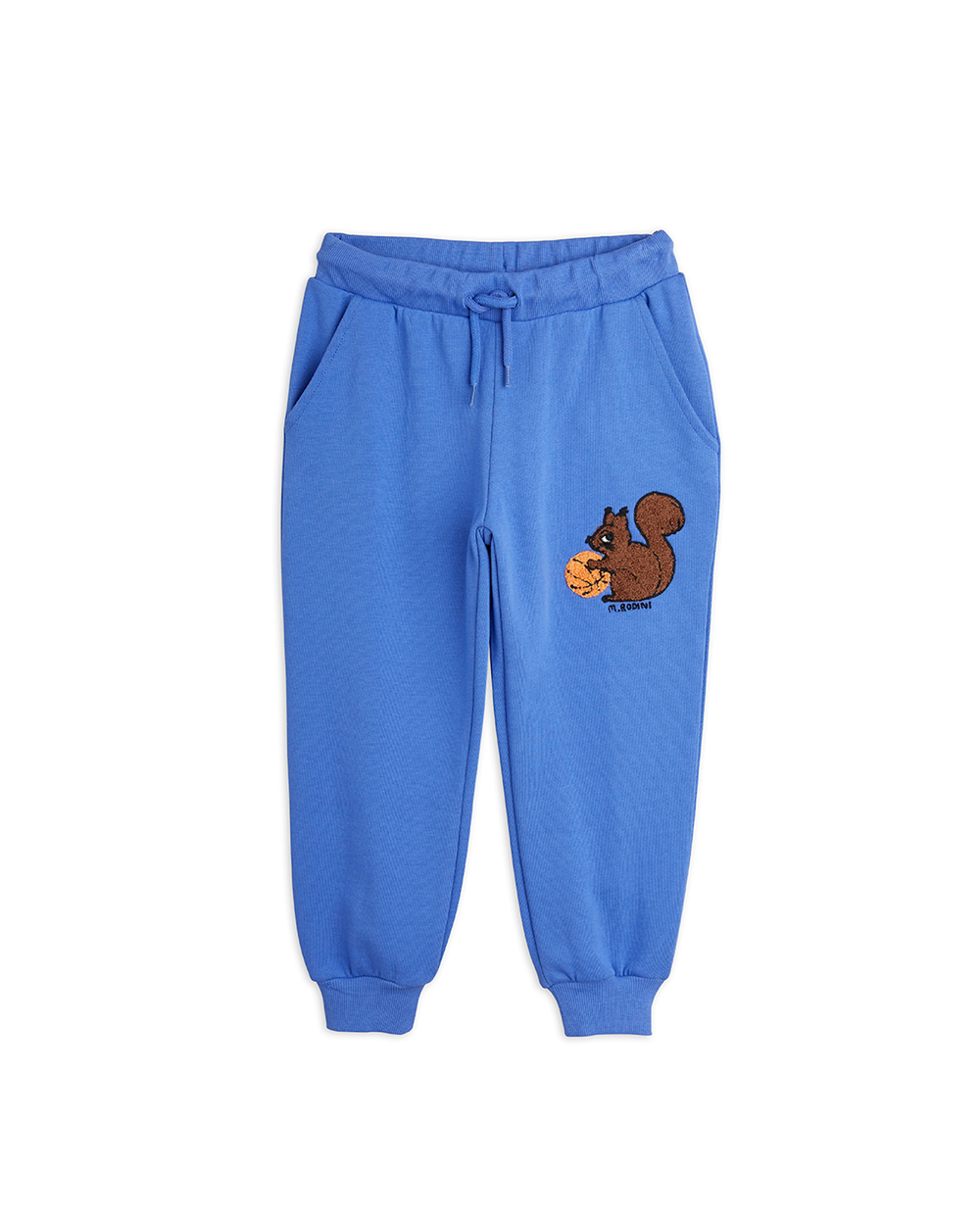 [MINIRODINI] Squirrel chenille emb sweatpants (BLUE)