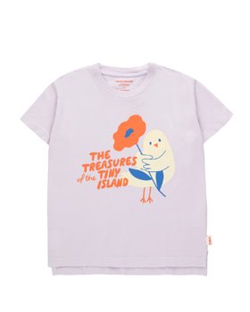 [TINYCOTTONS] TINY TREASURES TEE /pastel lilac/summer red