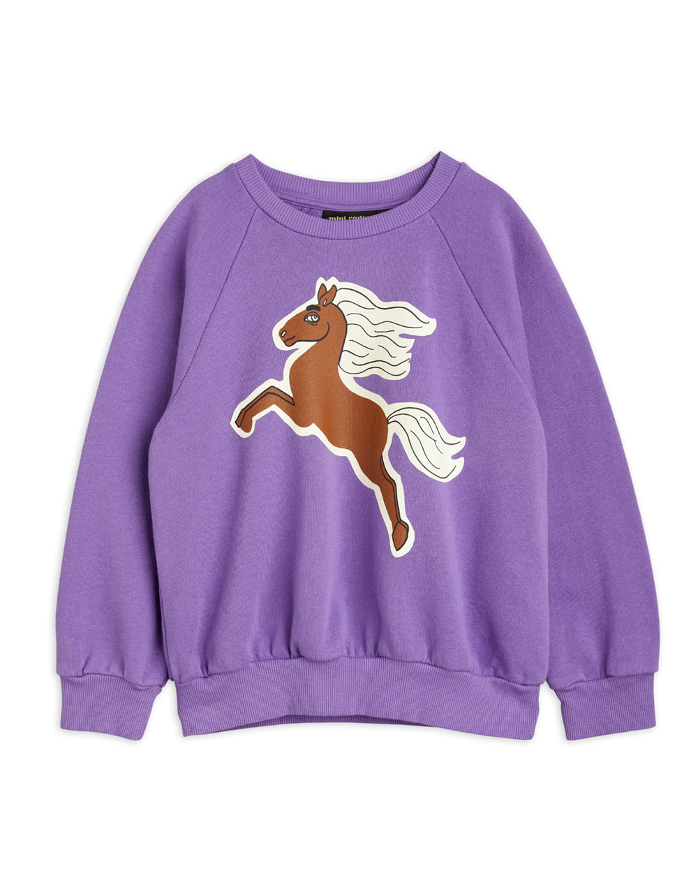 [MINIRODINI]Horses sp sweatshirt /Purple [128/134]